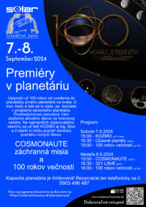 Premiéry v planetariu v Senci